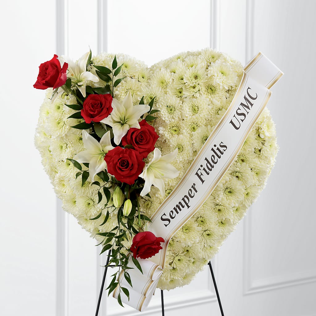Heartfelt Hero Standing Heart – Shoshana Flower Llc, Jackson NJ