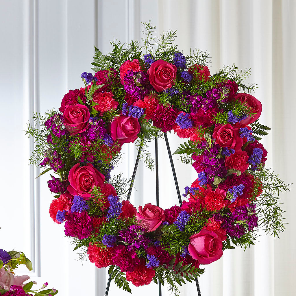Calming Colors Wreath – Shoshana Flower Llc, Jackson NJ