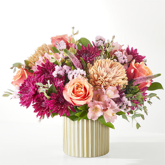 Berry Cobbler Bouquet with Ivory Vase –  Shoshana Flower Llc, Jackson NJ