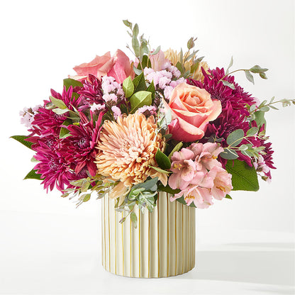 Berry Cobbler Bouquet with Ivory Vase –  Shoshana Flower Llc, Jackson NJ