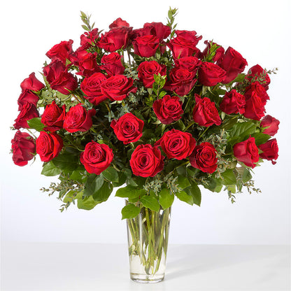 Forever Yours Fifty Stem Red Rose Bouquet –  Shoshana Flower Llc, Jackson NJ